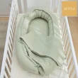 【KOTIM】雙層紗純棉多功能床中床套組(贈四層紗紗布毯/浴巾/包巾/三色可選/睡窩/攜帶床)