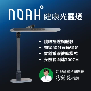 【喜光全光譜】NOAH°光靈燈 頂規全光譜LED護眼檯燈(首創護眼教練模式 50分鐘節律光 模擬太陽色溫變化)