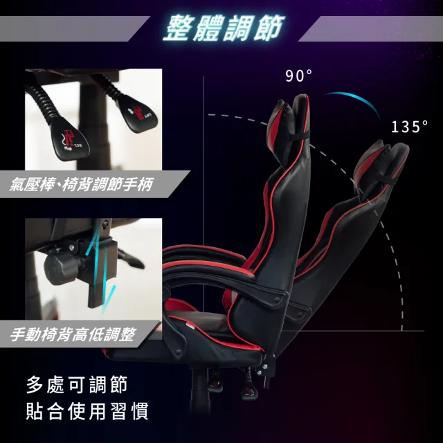【RICHOME】BESBY電競椅(電腦椅 工作椅 人體工學椅 書桌椅 課桌椅 CH1342)