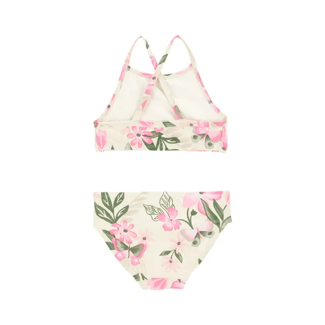 【Carter’s】UPF 50+ 海灘公主嬰兒3件組防曬泳衣〔防曬上衣/泳褲〕(原廠公司貨 童裝 兒童泳衣 嬰兒泳裝)