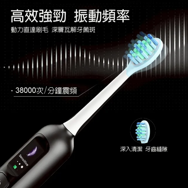 【SONIC】智慧顯示電動牙刷(電動牙刷/牙刷/震動牙刷/液晶數顯/智能芯片)
