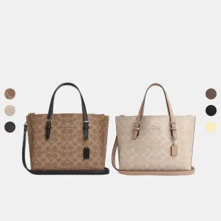 【COACH】蔻馳官方直營 MOLLIE 25 托特手袋 托特包 斜背包 側背包-多色任選(CV965/CY648)