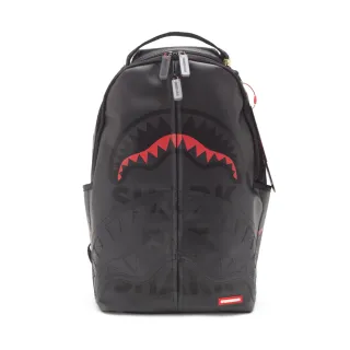 【SPRAYGROUND】K EAT SHARK磨砂半透明鯊魚大容量後背包(白色)