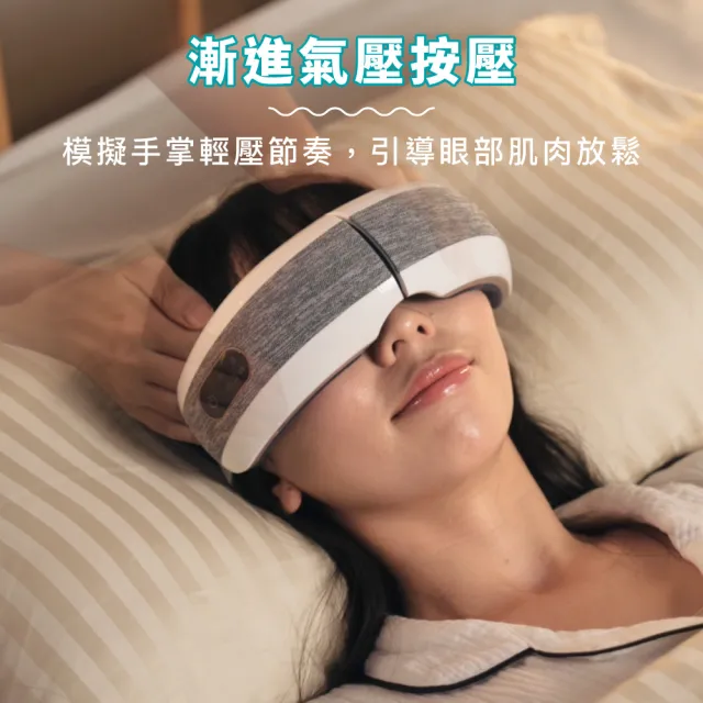 【TAKASHIMA 高島】眠眠兵 按摩眼罩M-2209A(眼部按摩/藍芽/熱敷眼罩/氣壓/震動/智能眼罩)雙11/1111