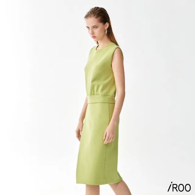 【iROO】苦檸檬色洋裝
