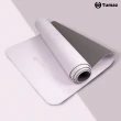 【Tumaz 月熊】6mm 體位線TPE雙色瑜珈墊(贈背帶+收納網袋)