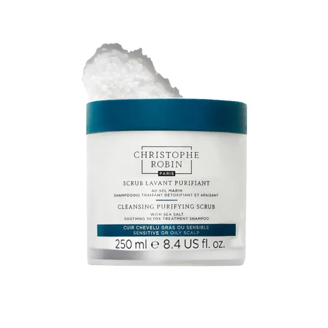 【Christophe Robin】海鹽舒緩頭皮潔淨霜/玫瑰豐盈淨化髮泥250ml(頭皮去角質/CR/平行輸入)