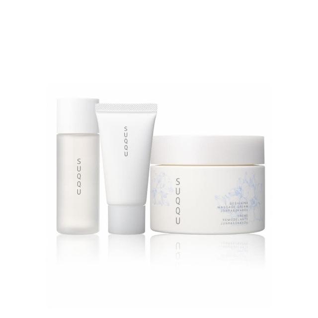 即期品【SUQQU】晶采立體按摩組(純白花香限定版)