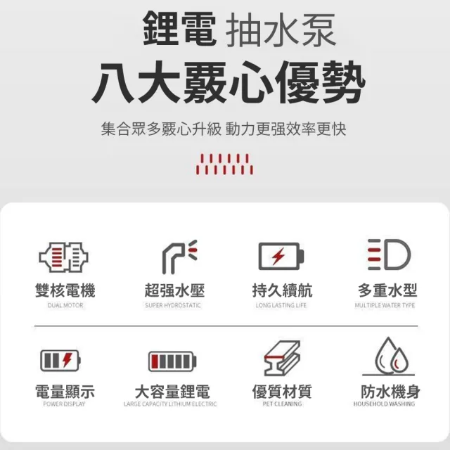 【歐鐳】鋰電抽水泵 電動農用澆水機 充電式抽水機 超長續航 戶外灌溉澆菜機(抽水泵 澆水機 抽水機 澆菜機)