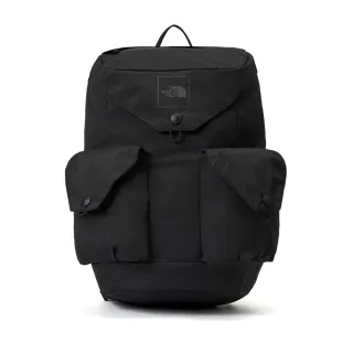 【The North Face】北面男女款黑色大容量休閒後背包｜8EERJK3(筆電包/登山包)