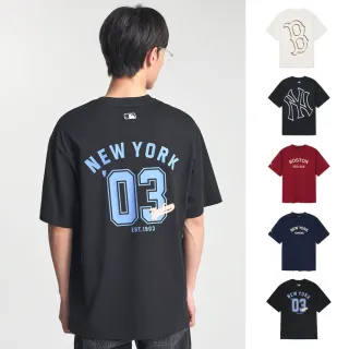 【MLB】背後大Logo Varsity系列 短袖T恤 紅襪/洋基隊(3ATSB0244/3ATSV0244-多款任選)