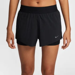 【NIKE 耐吉】AS W NK SWIFT DF MR 2N1 SHRT 女 短褲 運動褲 中腰 黑(HJ5377010)