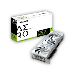 【GIGABYTE 技嘉】GeForce RTX 5080 AERO OC SFF 16G 顯示卡(GV-N5080AERO OC-16GD/白)