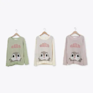 【Dailo】歐嗨唷戴樂飛鼠針織上衣(粉 綠 杏/魅力商品)