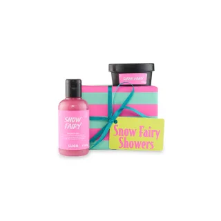 【LUSH 嵐舒】Snow Fairy 雪天使沐浴禮盒(沐浴露x1+身體乳x1/聖誕節/交換禮物/送禮/乳液/沐浴乳)