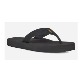 【TEVA】TEVA原廠貨Mush II女款經典織帶拖鞋-自然黑(TV4198FBLC/夾腳拖鞋/雨鞋/水鞋)