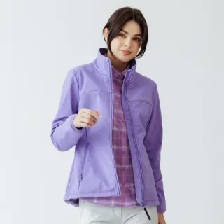 【Hilltop 山頂鳥】WINDSTOPPER防風透氣保暖刷毛外套  女款 紫｜PH22XF33ECJ0(可銜接GORE-TEX外件)