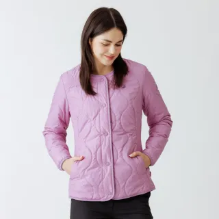 【Hilltop 山頂鳥】THERMOLITE科技保暖棉超潑水鋪棉無領夾克外套 女款 紫｜PH24XFK4ECJ0