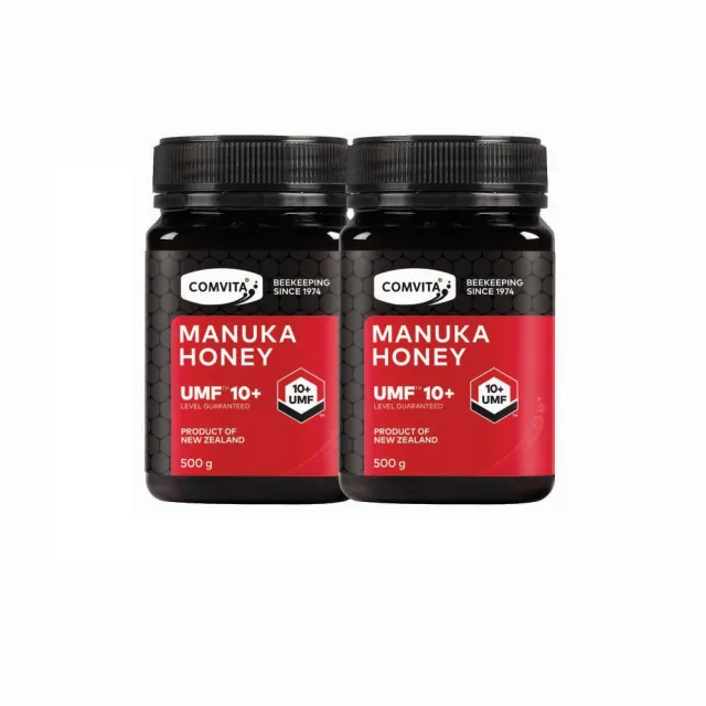 【Comvita 康維他】UMF10+麥蘆卡蜂蜜500g 二入優惠組(紐西蘭官方FernMark銀蕨品質認證)