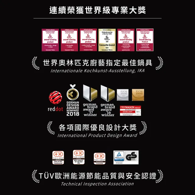 【瑞康屋UCOM】德國黑魔法不沾鍋-鑄造小深鍋6公分(直徑20cm)