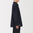 【MUJI 無印良品】男吉貝木棉混丹寧工作外套(藍色/暗藍)