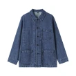 【MUJI 無印良品】男吉貝木棉混丹寧工作外套(藍色/暗藍)