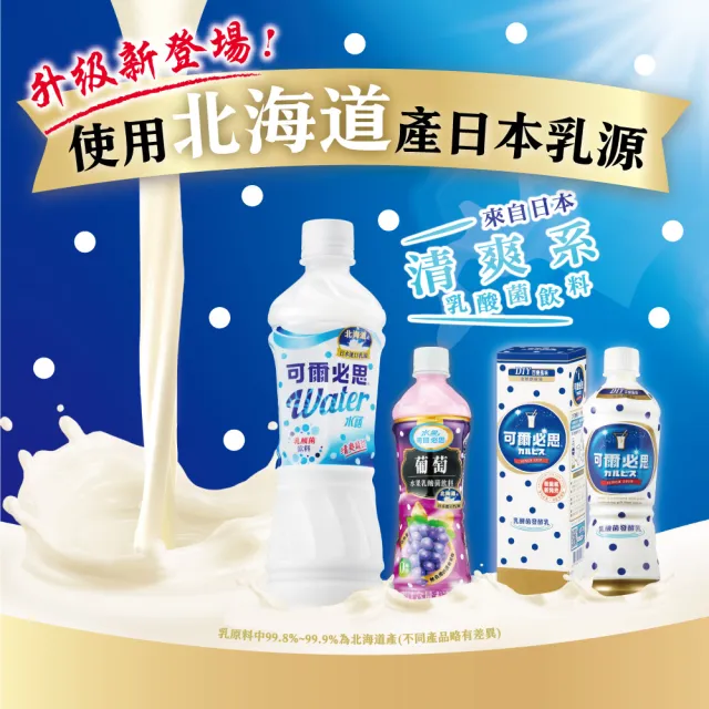 【可爾必思】葡萄乳酸菌飲料500ml x 24入/箱(TQF微笑標章)