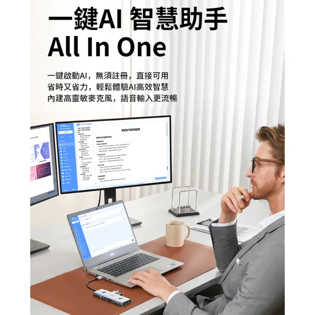 【PowerRider】AI ONE UltraHub AI 集線器(HB-PX AI ChatGPT HUB)