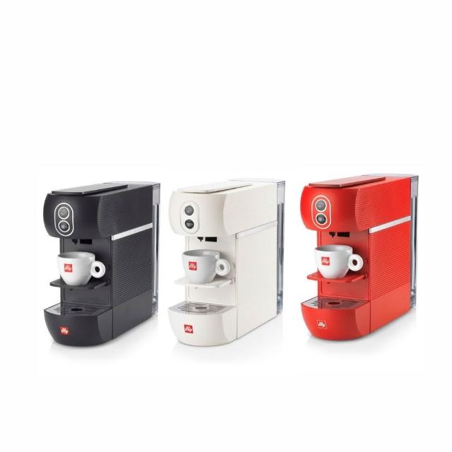 【illy】Easy 咖啡機 適用E.S.E. Pods咖啡易理包(黑/白/紅)