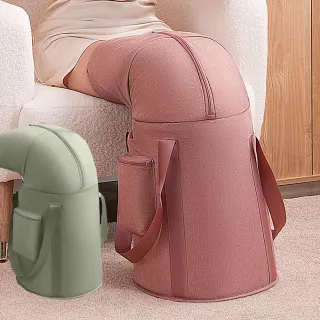 【zLife】加高薰蒸折疊泡腳桶 居家SPA桑拿足浴桶 高桶身摺疊保溫泡腳袋 驅寒放鬆泡腳足浴袋 泡腳盆 洗腳盆