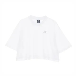 【NEW BALANCE】NB 棉質短T/短版上衣_WT43536WT_女性_白色(美版 版型偏大)