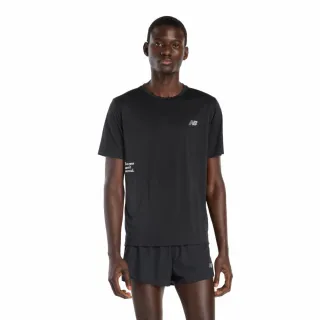 【NEW BALANCE】NB 短T/短袖上衣_MT53216BK_男性_黑色(美版 版型偏大)