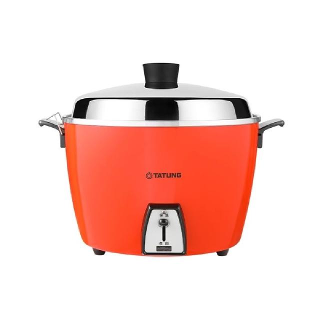 【TATUNG 大同】大同 10人份不鏽鋼電鍋 朱紅 TAC-10L-DCR(TAC-10L-DCR)