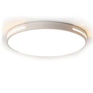 【聚美照明】50CM5500lm白色全光譜LED護眼吸頂燈(防藍光臥室燈/三色無極調光附遙控/超薄簡約鏤空客廳燈)