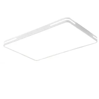 【聚美照明】吸頂燈 6-8坪LED超薄長方形 白色 90cm節能款（96W）遙控(無線遙控/三色變光/無極調光)