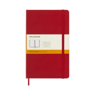 【MOLESKINE】經典硬殼橫線L型筆記本- 紅(筆記本)