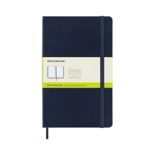 【MOLESKINE】經典硬殼空白L型筆記本- 藍(筆記本)