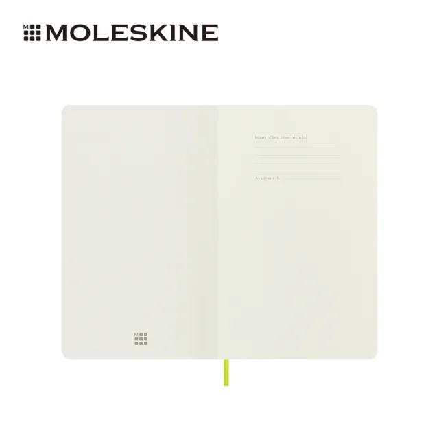 【MOLESKINE】經典軟皮筆記本(軟皮 L型 空白 亮綠 筆記本)
