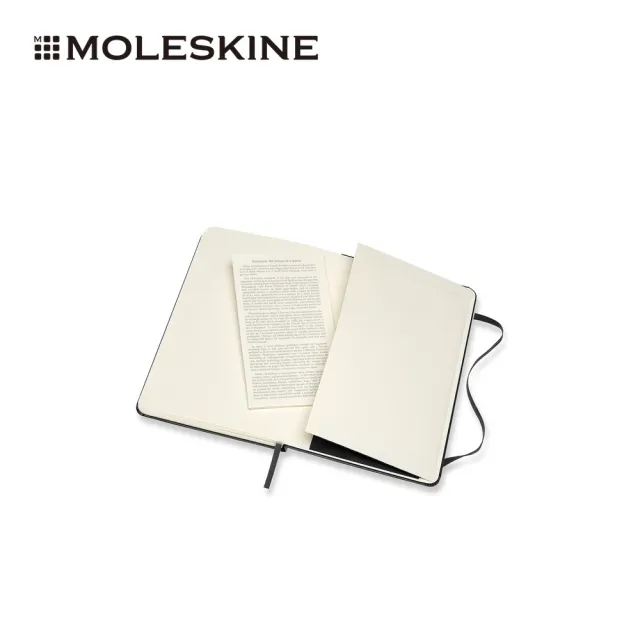 【MOLESKINE】經典硬殼橫線M型筆記本 - 黑(筆記本)