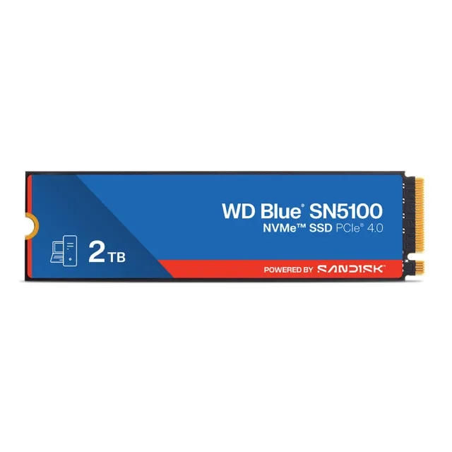【WD 威騰】WD Blue藍標 SN5100 NVMe SSD 2TB(WDS200T5B0E)