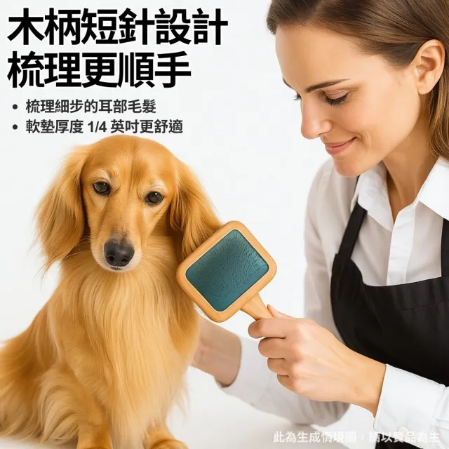 【Chris Christensen克莉絲汀森】Mark I波浪木柄精細美容氣墊針梳(針梳)