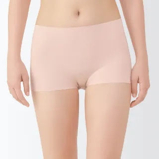 【MUJI 無印良品】女無痕平口內褲(黑色/淺粉/黃橘/淡綠/摩卡棕)