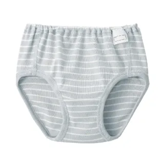 【MUJI 無印良品】幼兒有機棉針織內褲(粉紅橫紋/淺藍橫紋)