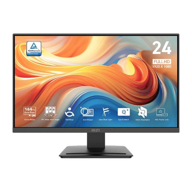 【MSI 微星】PRO MP243L E14 平面螢幕 -24型/FHD/HDR/144Hz/1ms/IPS