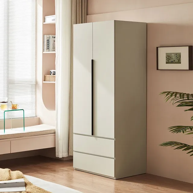 【hoi! 好好生活】Linsy魔方系列雙門雙抽衣櫃 OI3D