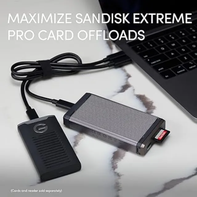 【SanDisk 晟碟】[全新版] USB-C PRO-READER 高速卸載 4k/5.3k 雙卡讀卡機(3年保固 擴充相容 寫入保護)