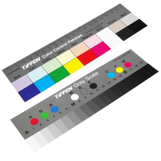 【TIFFEN】專業校色卡 標準灰卡Q-13(2入:色階卡17標準色&灰階卡20階Color Guide Gray Scale)