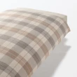 【MUJI 無印良品】棉法蘭絨被套/D 成品尺寸:W185×L210 cm 附拉鍊(灰格紋/米色格紋/紅格紋/深藍格紋)