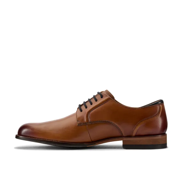 【Clarks】男鞋 Craft Arlo Lace 寬楦設計典藏英倫素面紳士鞋 皮鞋 正裝鞋(CLM77697D)
