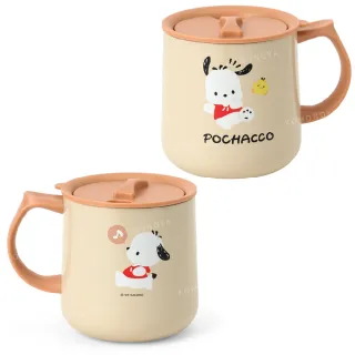 【小禮堂】Sanrio 三麗鷗 保溫馬克杯附蓋 360ml 好友款 Kitty 美樂蒂 大耳狗 酷洛米(平輸品)